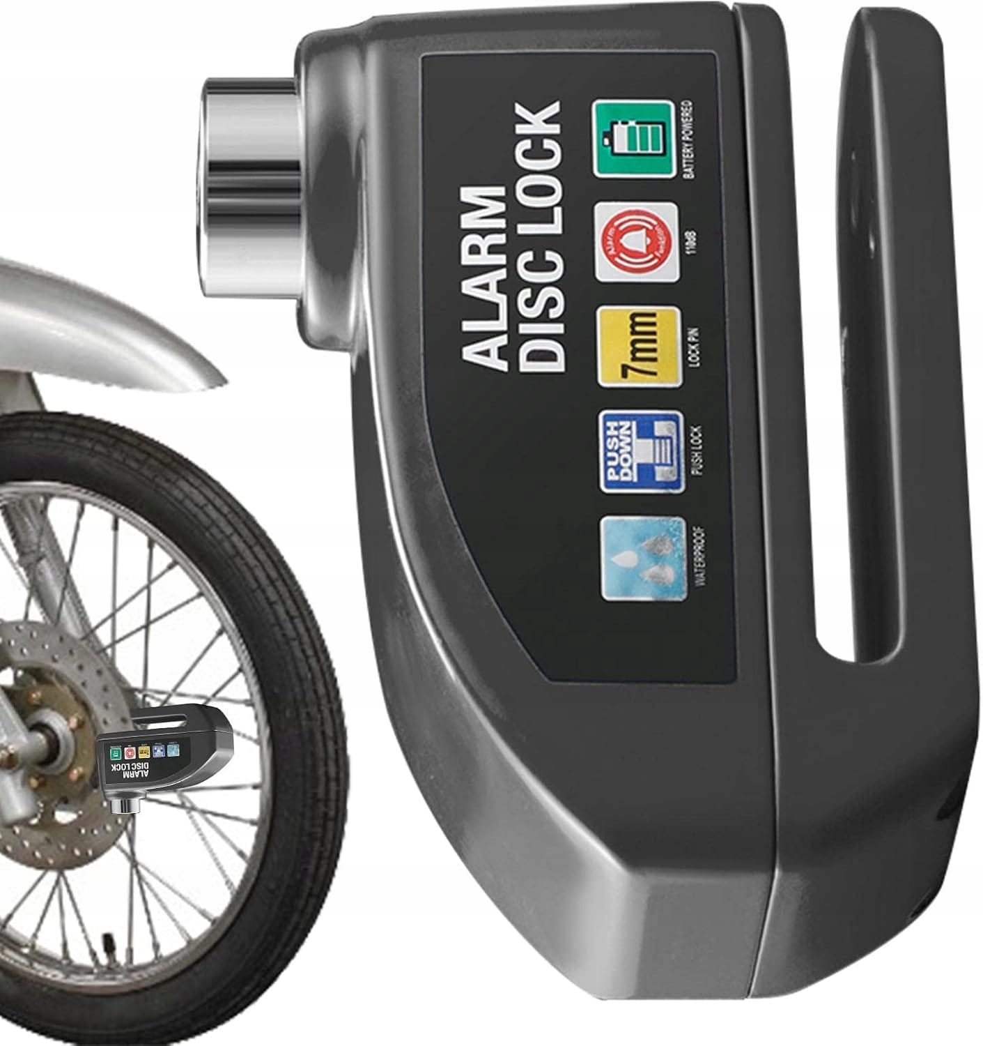 Blokada Alarm Do Tarczy Hamulcowej Do Motocykla Na Rower Skuter Motor