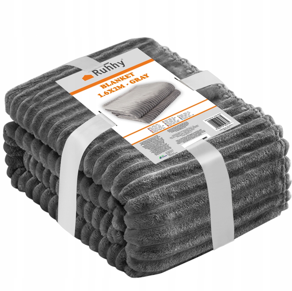 Ciepły Gruby Koc Dwuosobowy Miękki Narzuta Na Łóżko 200x160 cm