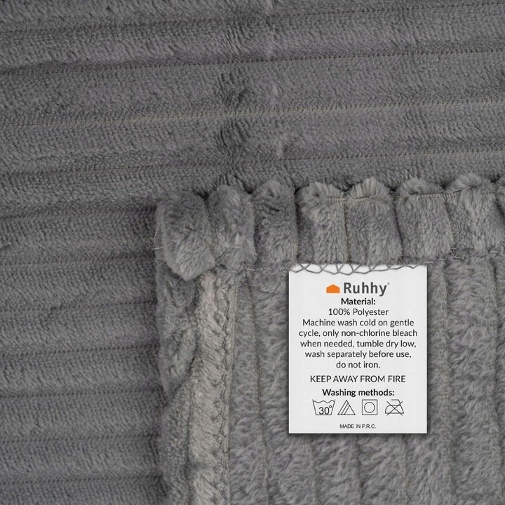 Ciepły Gruby Koc Dwuosobowy Miękki Narzuta Na Łóżko 200x160 cm