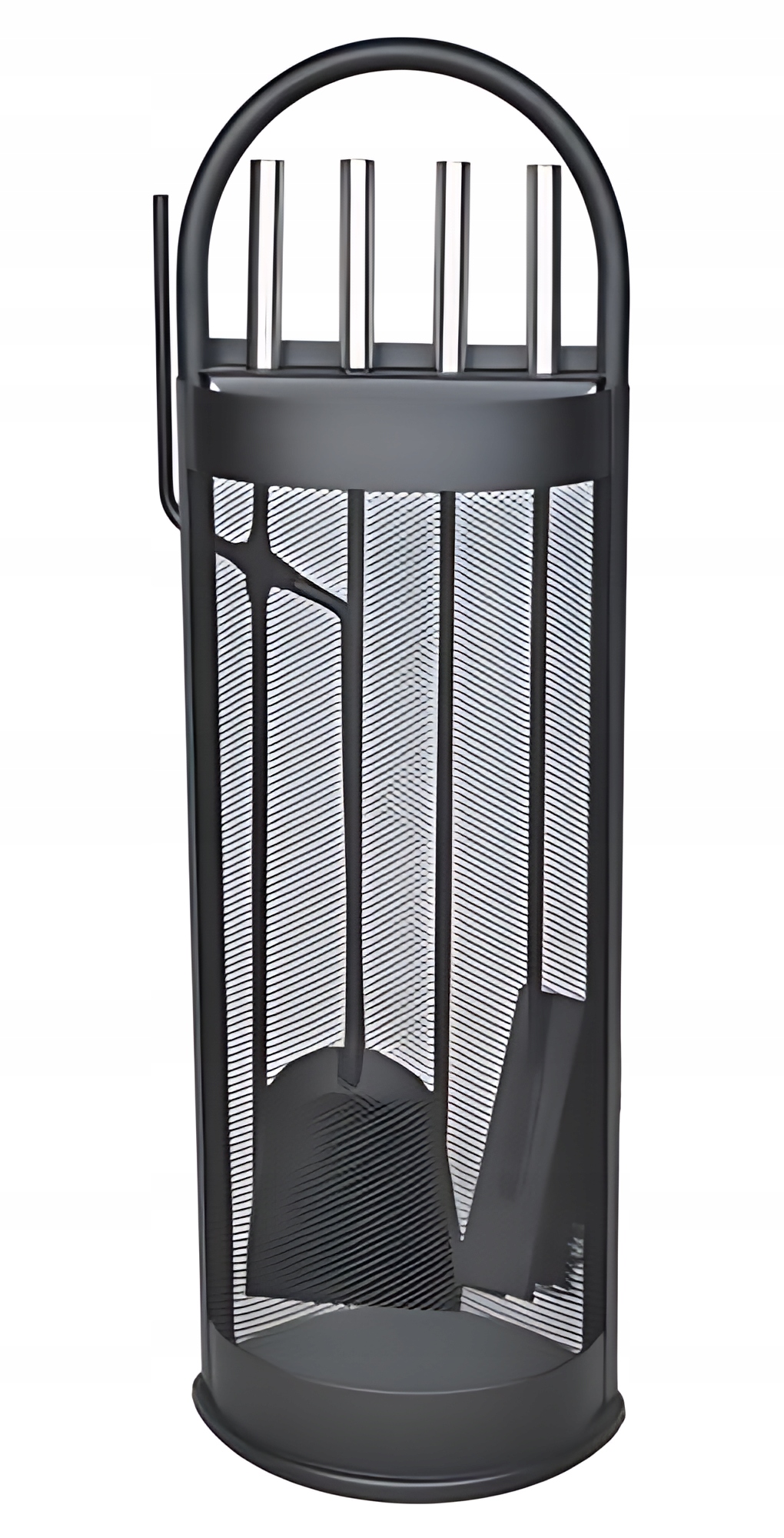 Przybory Kominkowe Akcesoria Do Kominka Stojak Zestaw 5w1 Metalowy Do Pieca