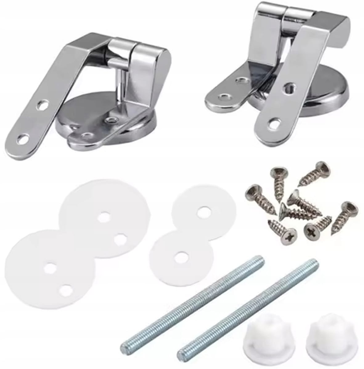 2 X Zawiasy Metalowe Do Deski Sedesowej Mdf Drewnianej Mocowania Typ U