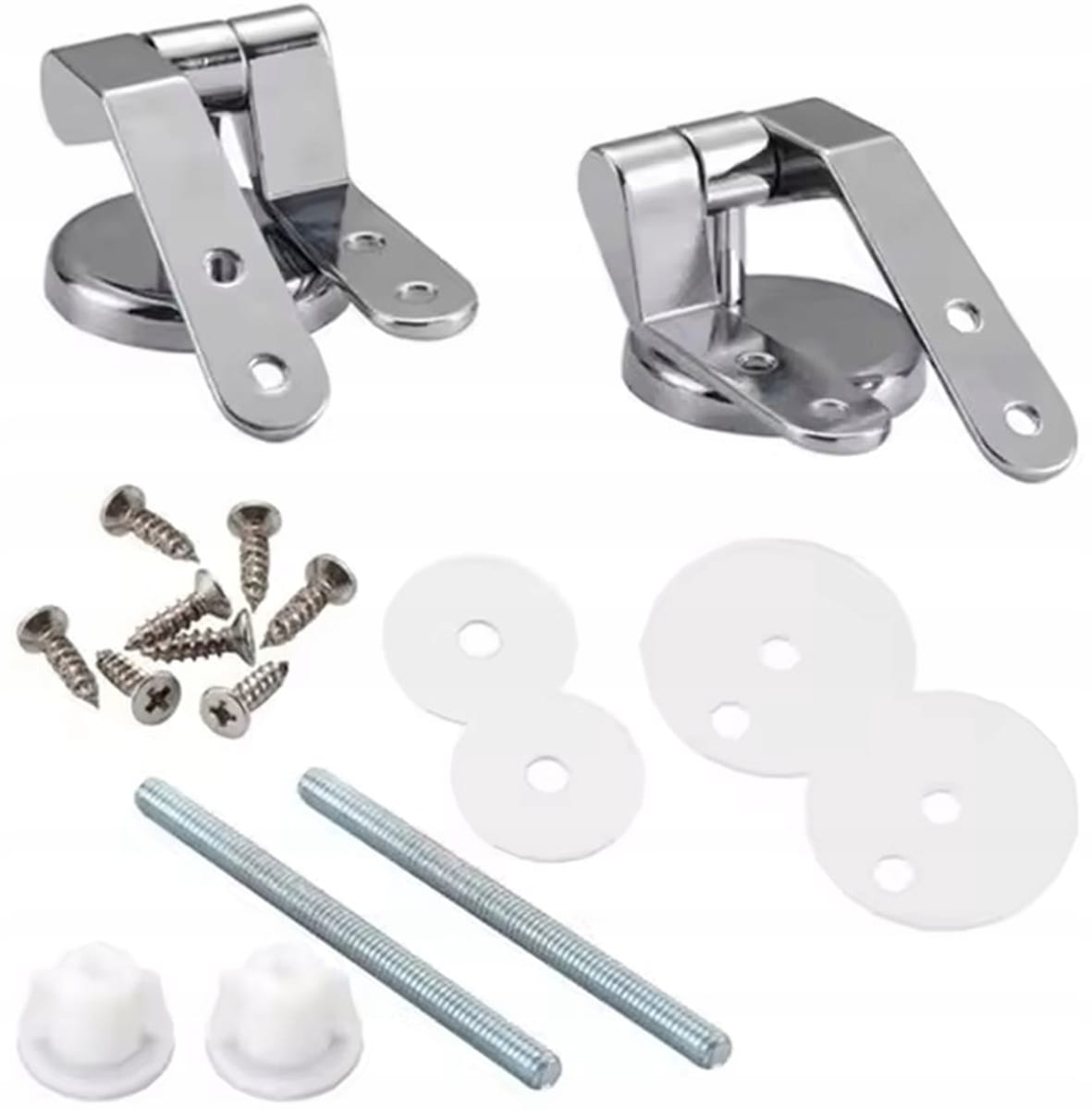 2 X Zawiasy Metalowe Do Deski Sedesowej Mdf Drewnianej Mocowania Typ U