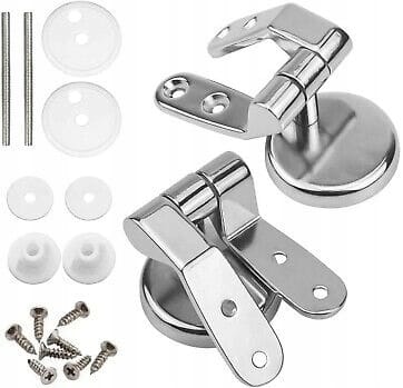 2 X Zawiasy Metalowe Do Deski Sedesowej Mdf Drewnianej Mocowania Typ U