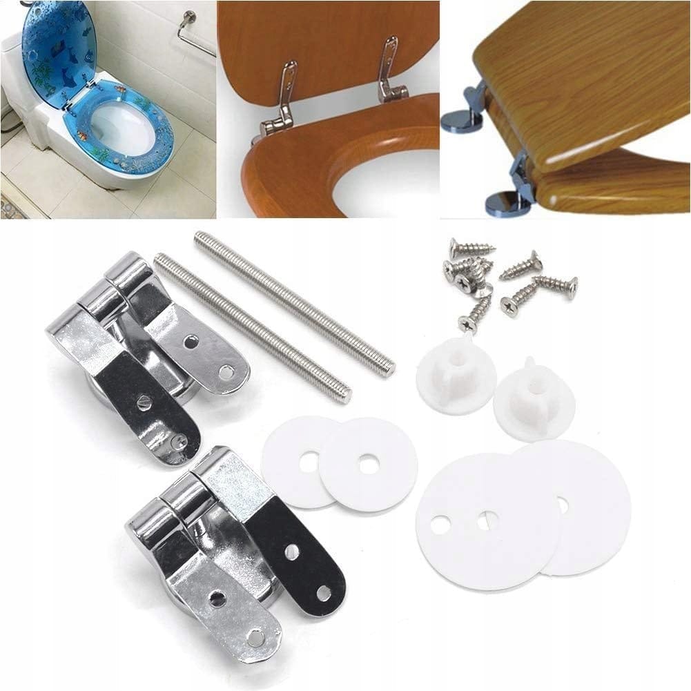 2 X Zawiasy Metalowe Do Deski Sedesowej Mdf Drewnianej Mocowania Typ U