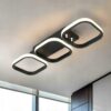 Nowoczesna Lampa Sufitowa Wisząca Led Kwadrat Plafon Żyrandol Modern Czarna