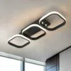 Nowoczesna Lampa Sufitowa Wisząca Led Kwadrat Plafon Żyrandol Modern Czarna