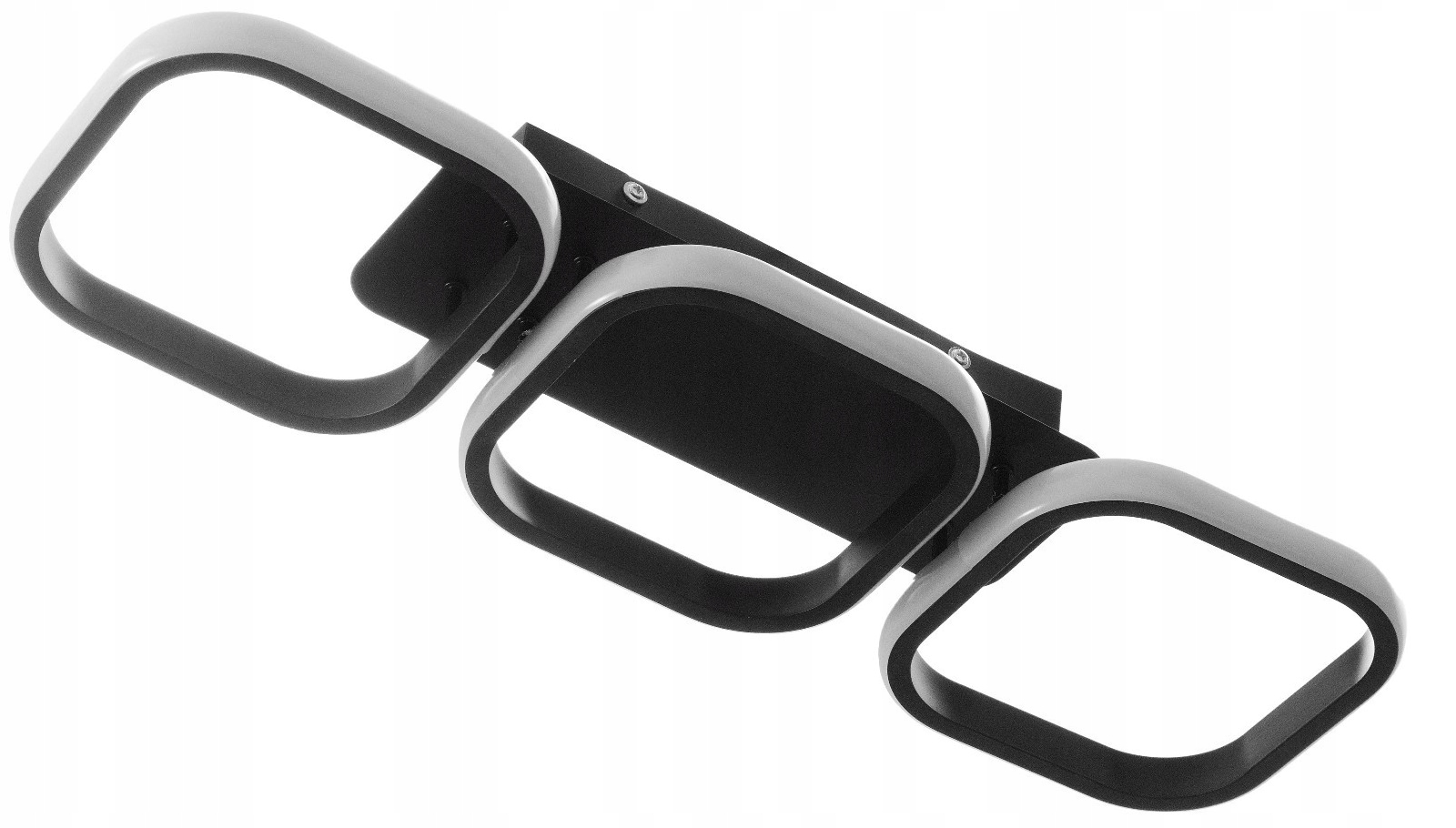 Nowoczesna Lampa Sufitowa Wisząca Led Kwadrat Plafon Żyrandol Modern Czarna