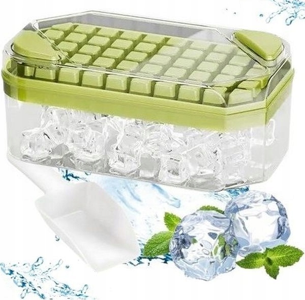 Forma Foremka Do Lodu Kostek Na 50 Kostki Z Przyciskami Kostkarka + Łopatka