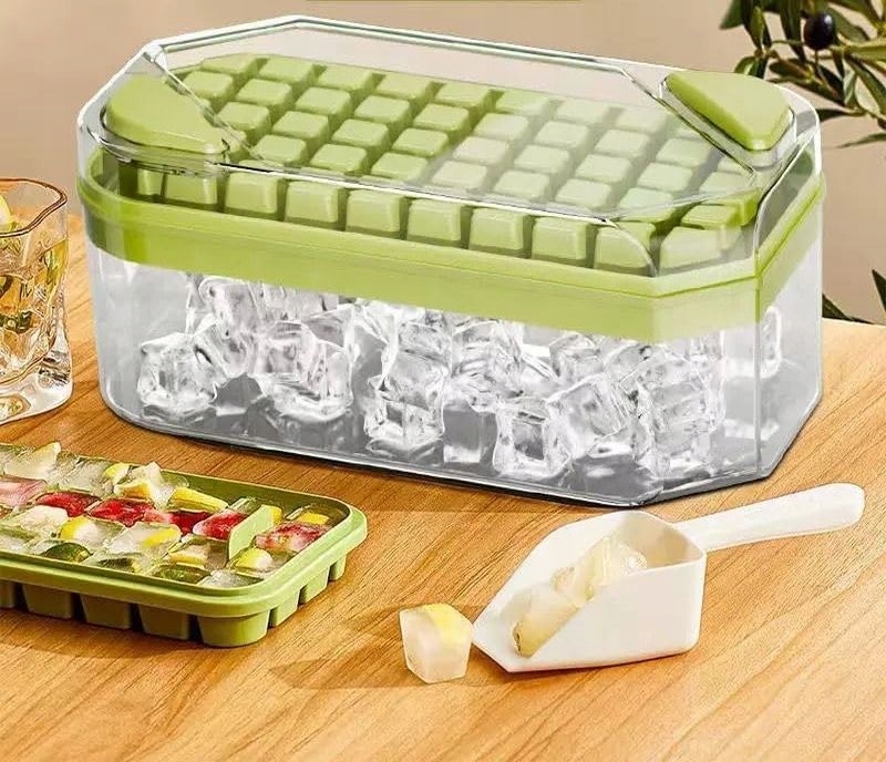 Forma Foremka Do Lodu Kostek Na 50 Kostki Z Przyciskami Kostkarka + Łopatka