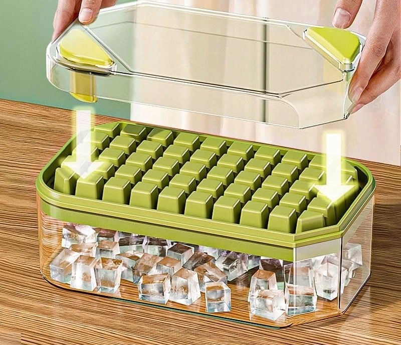 Forma Foremka Do Lodu Kostek Na 50 Kostki Z Przyciskami Kostkarka + Łopatka