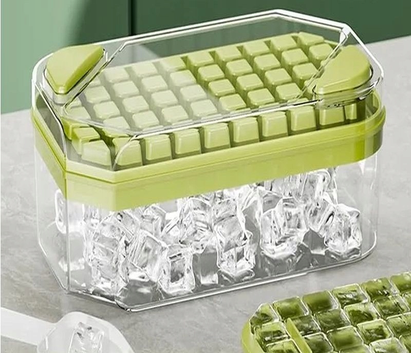 Forma Foremka Do Lodu Kostek Na 50 Kostki Z Przyciskami Kostkarka + Łopatka