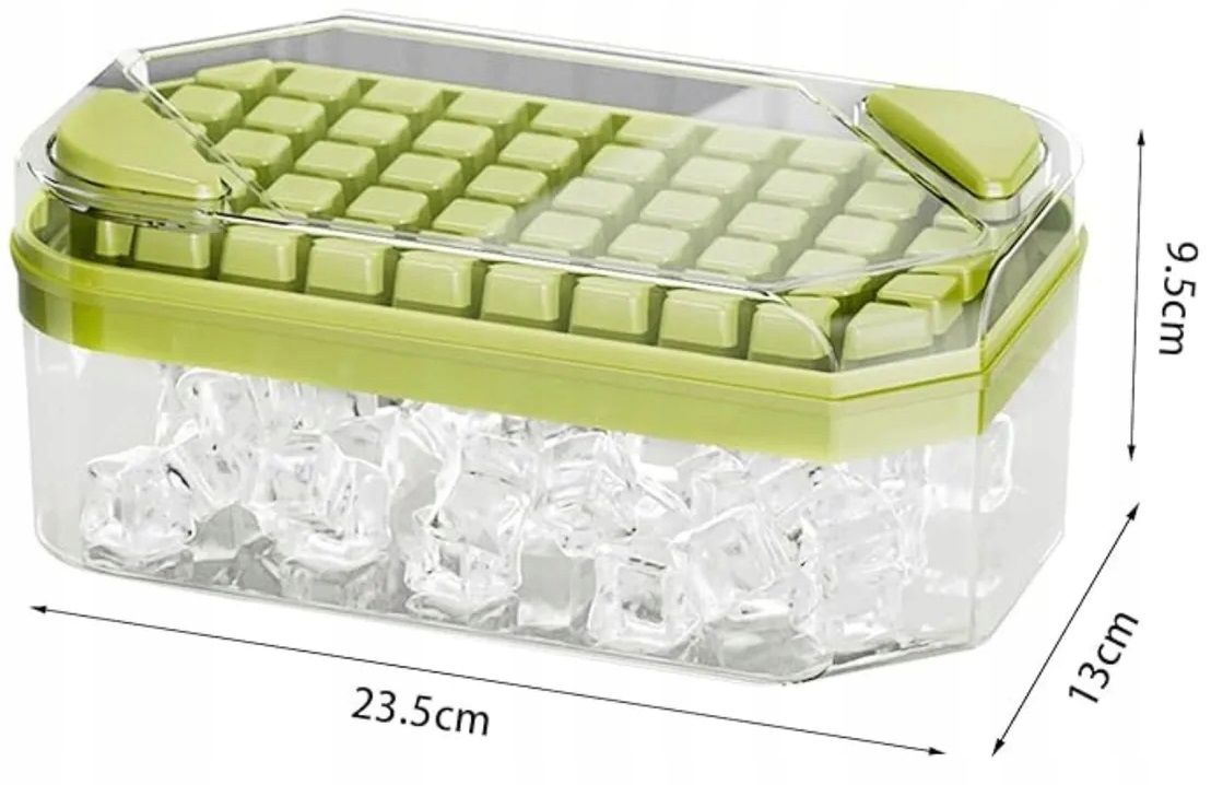 Forma Foremka Do Lodu Kostek Na 50 Kostki Z Przyciskami Kostkarka + Łopatka