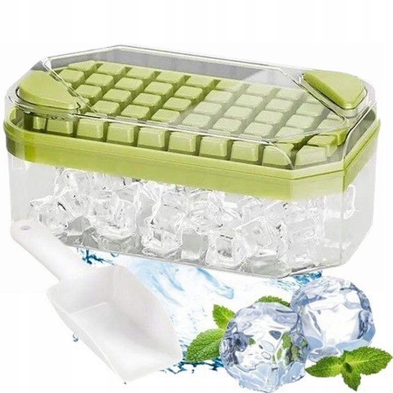 Forma Foremka Do Lodu Kostek Na 50 Kostki Z Przyciskami Kostkarka + Łopatka