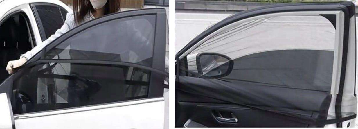 Osłona Przeciwsłoneczna Na Szybę Do Samochodu Auta Moskitiera Osłony X2