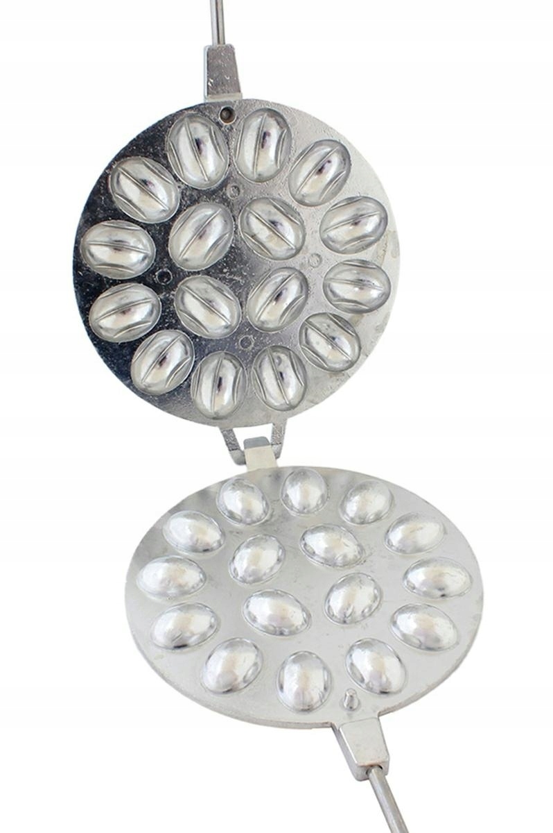 Opiekacz Forma Do Pieczenia Orzeszków Żeliwna Na Gaz Elektryczna 16 Połówek