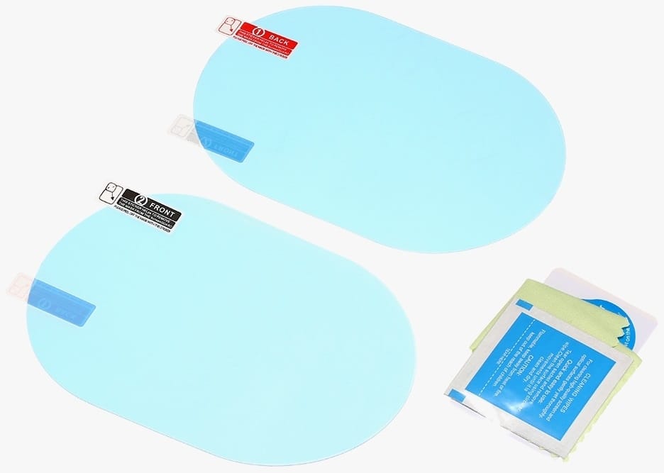 2x Nano Folia Naklejka Wodoodporna Na Lusterka Lusterko Deszcz Para Jakość