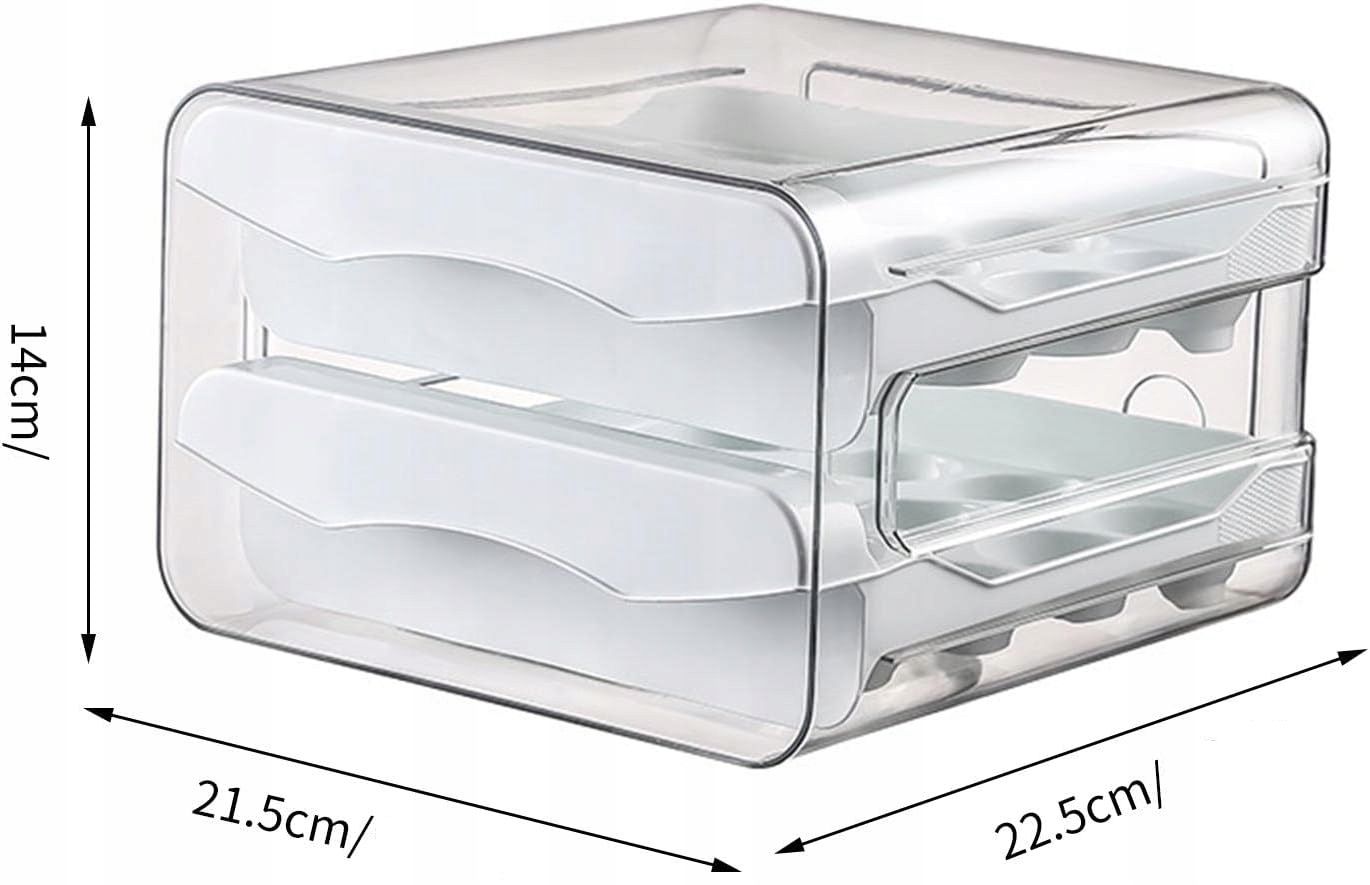 Pojemnik Do Jajek Na Jajka Pudełko Organizer Kuchenny Do Lodówki Piętrowy