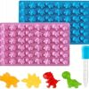 Foremka Silikonowa Na Żelki Dinozaury Z Pipetą 48 Żelków Żelowe Dino