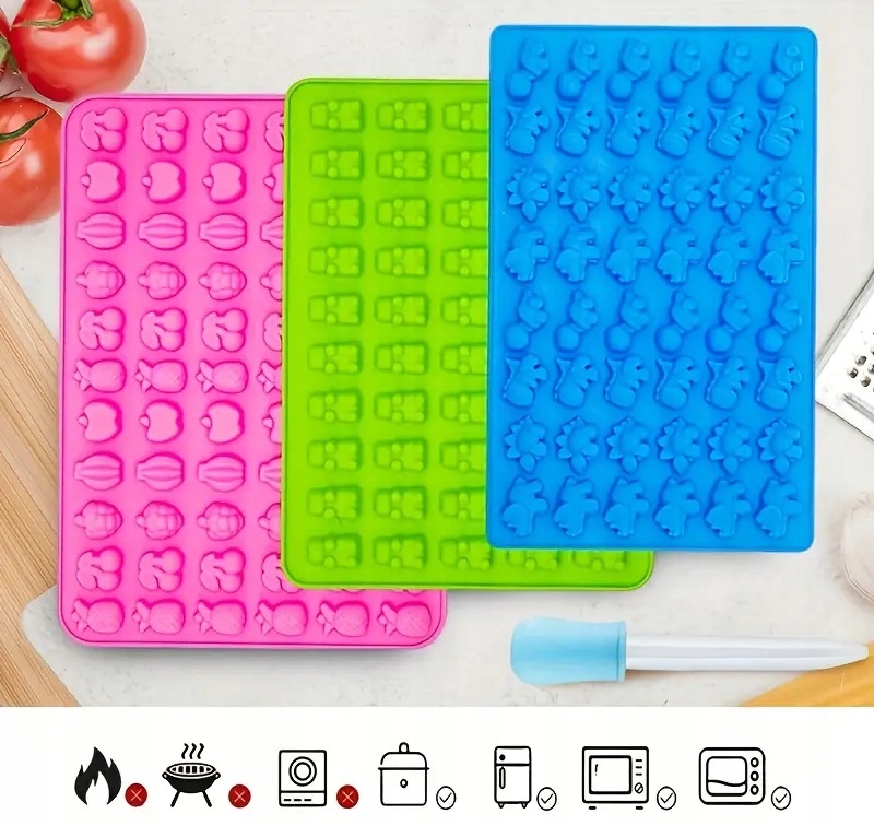 Foremka Silikonowa Na Żelki Sercaz Pipetą 55 Żelków Żelowe Serduszka