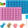Foremka Silikonowa Na Żelki Dinozaury Z Pipetą 48 Żelków Żelowe Dino