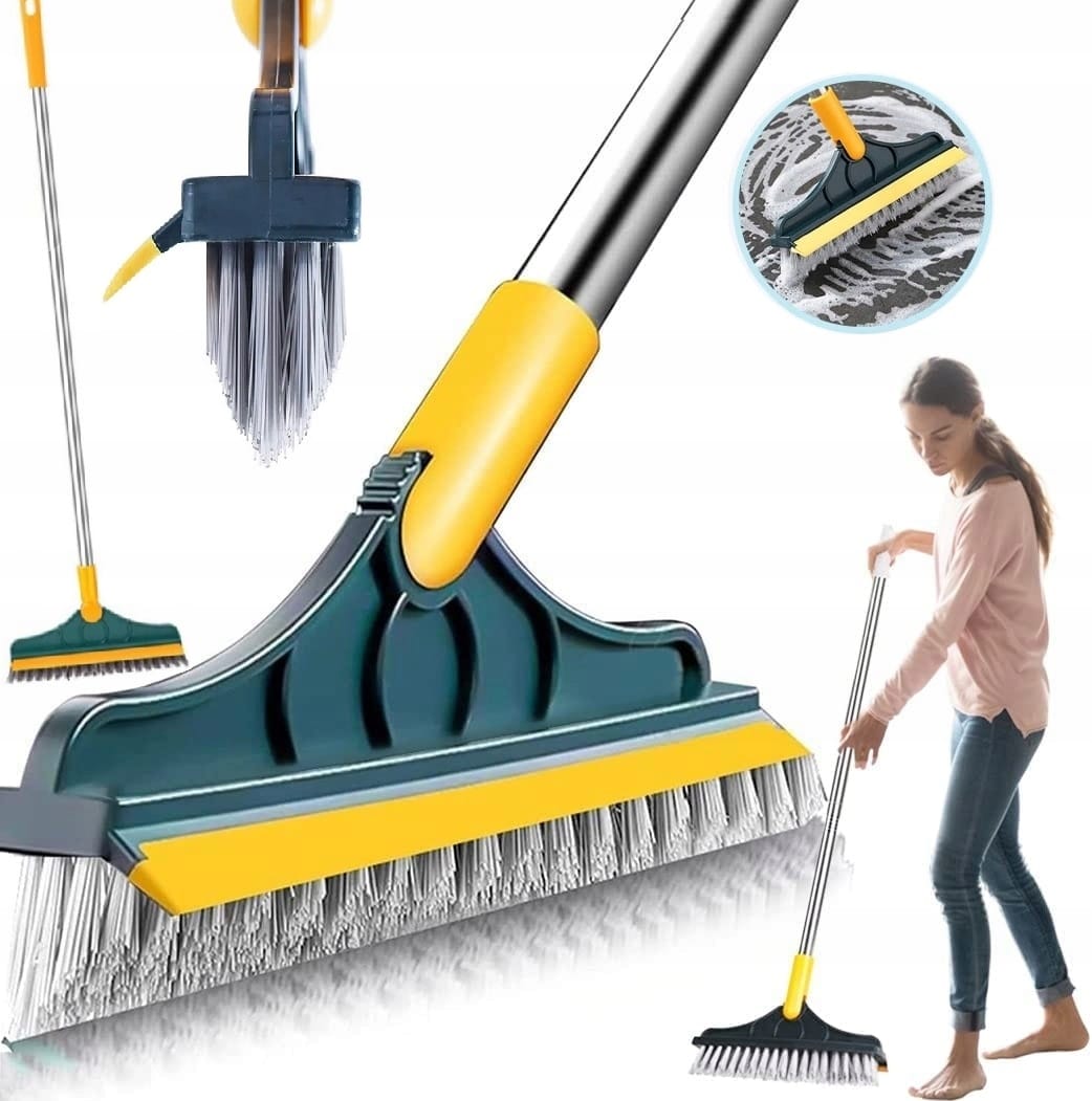 Miotła Do Szorowania Szczotka Do Mycia Płytek Łazienki Fug Kątowa Z Guma