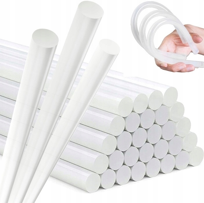 Klej Do Pistoletu Na Gorąco Wkłady Klejowe Bezbarwny 11mm 20cm 0,5kg