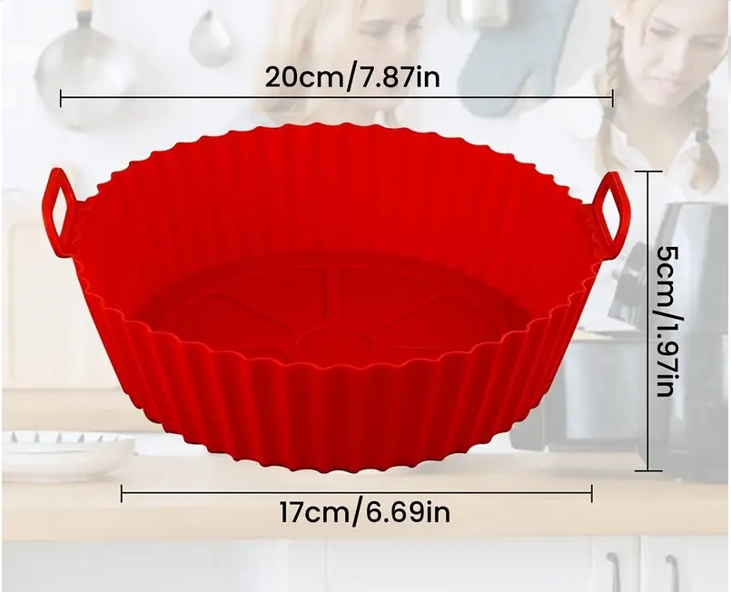 Forma Foremka Silikonowa Wkład Do Air Fryer Frytkownicy Beztłuszczowej