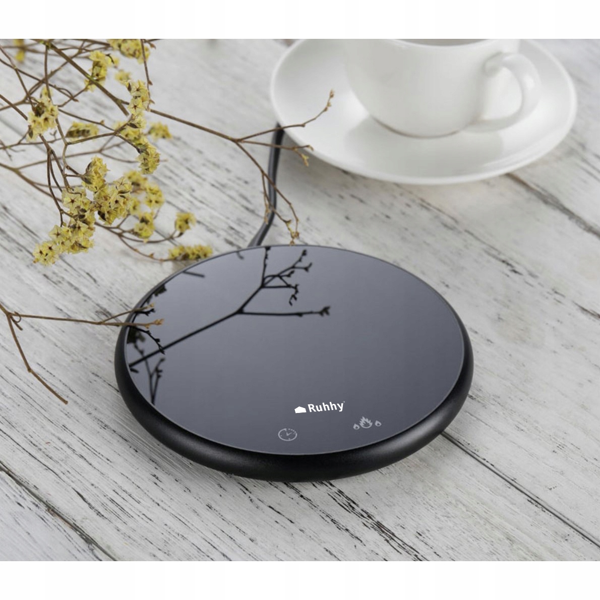 Elektryczny Podgrzewacz Do Kawy Herbaty Kubek Łyżka Zestaw Na Prezent Box