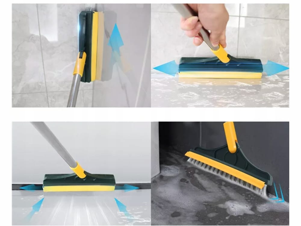 Miotła Do Szorowania Szczotka Do Mycia Płytek Łazienki Fug Kątowa Z Guma