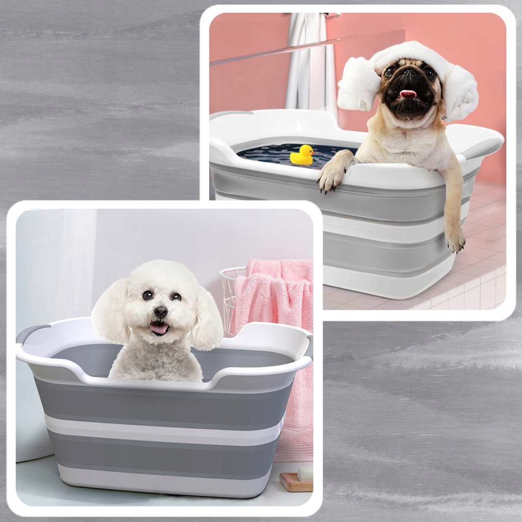 Miska Składana Silikonowa Z Odpływem Na Pranie Kompaktowa Turystyczna