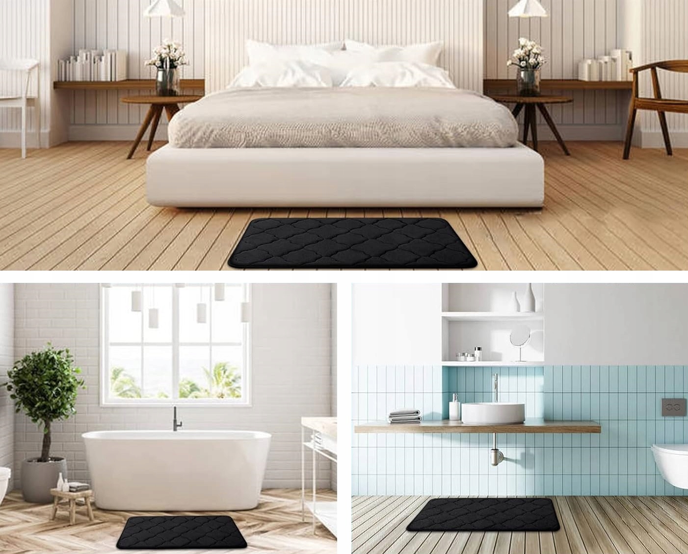 Dywanik Łazienkowy Miękki Chłonny Antypoślizgowy 50 X 40 Pianka Memory