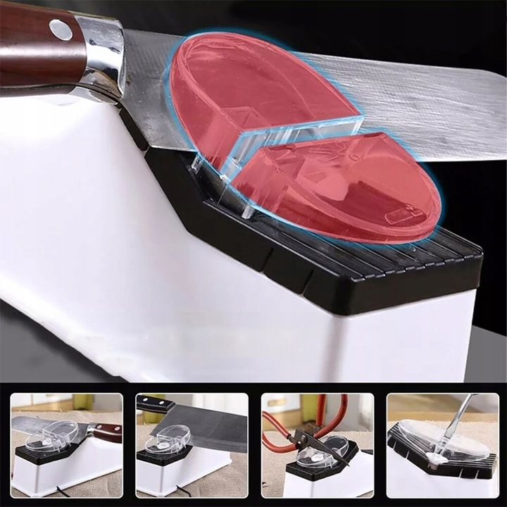 Elektryczna Ostrzałka Osełka Do Noża Noży Kuchennych Regulowana Usb 4w1