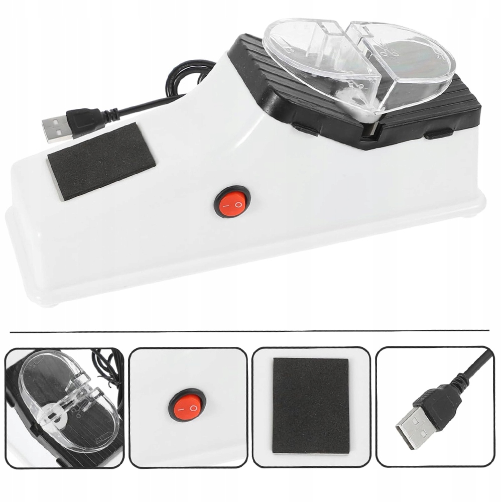 Elektryczna Ostrzałka Osełka Do Noża Noży Kuchennych Regulowana Usb 4w1