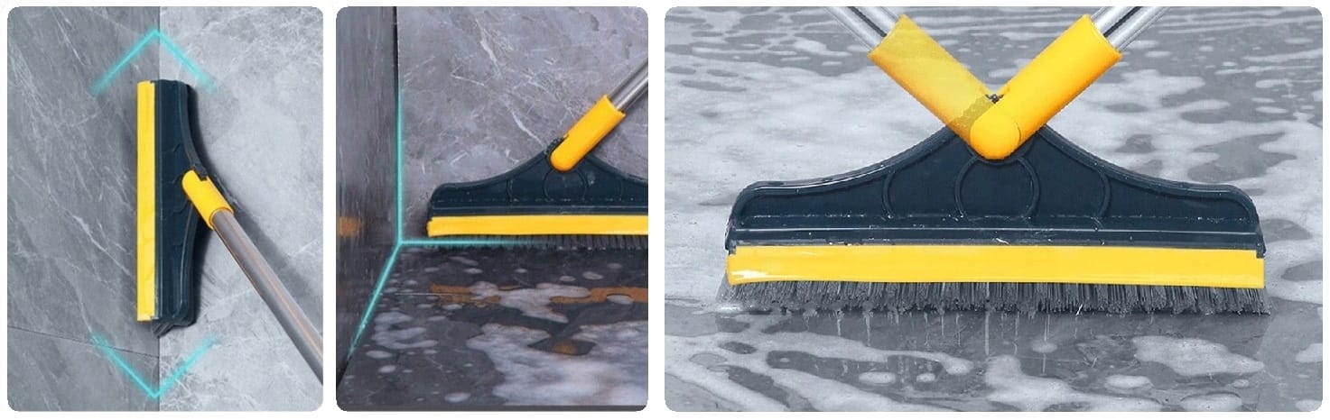 Miotła Do Szorowania Szczotka Do Mycia Płytek Łazienki Fug Kątowa Z Guma