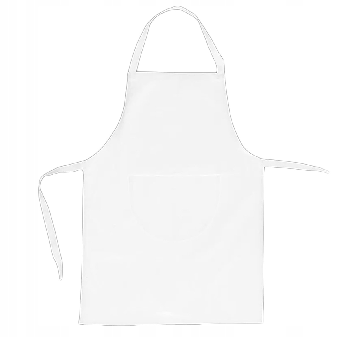 Wodoodporny Fartuch Kuchenny Ochronny Fartuszek Gastronomiczny Biały