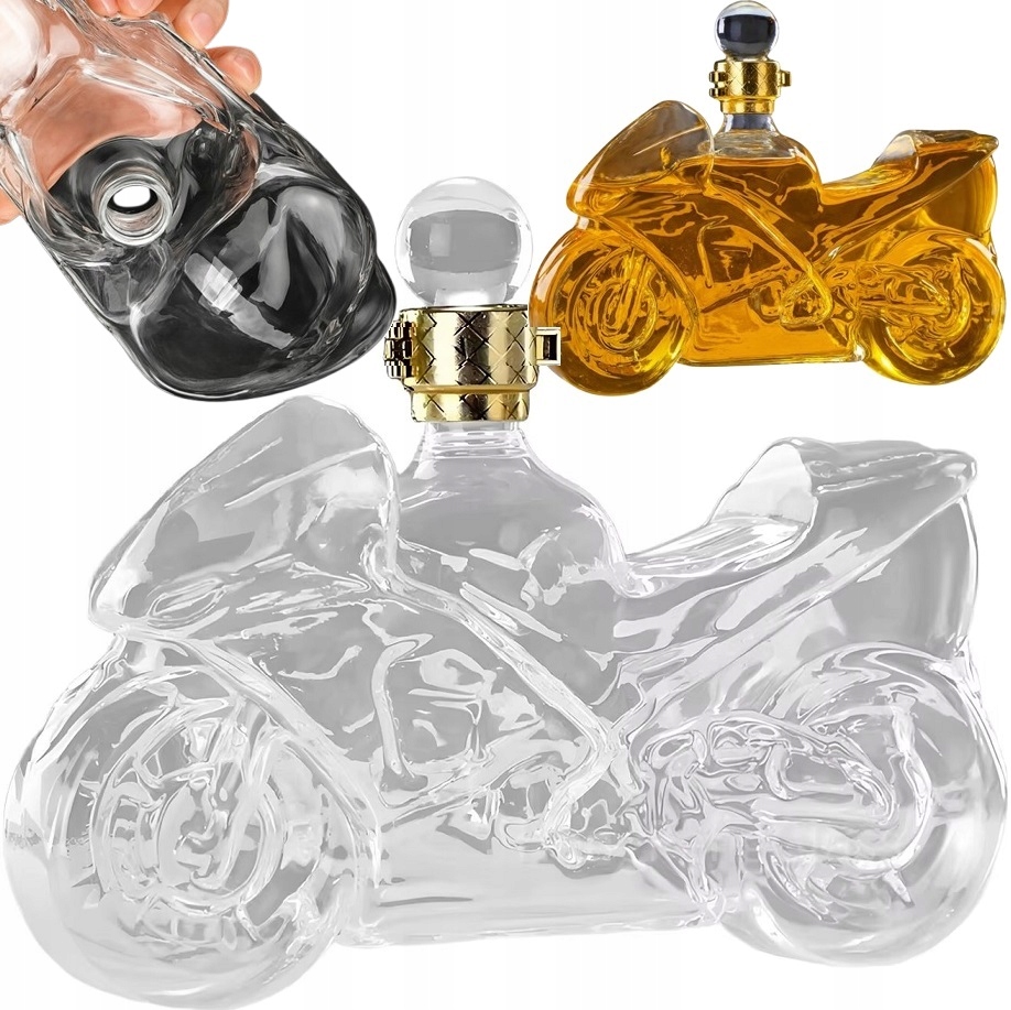 Karafka Do Whisky Wódki Wina W Kształcie Motocykla 500ml Na Prezent Motor
