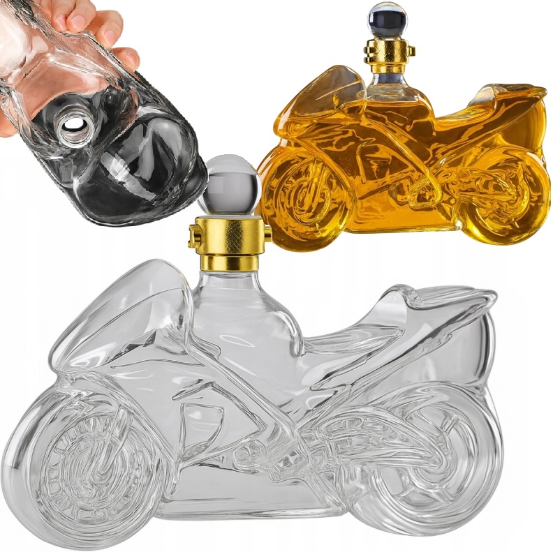 Karafka Do Whisky Wódki Wina W Kształcie Motocykla 500ml Na Prezent Motor