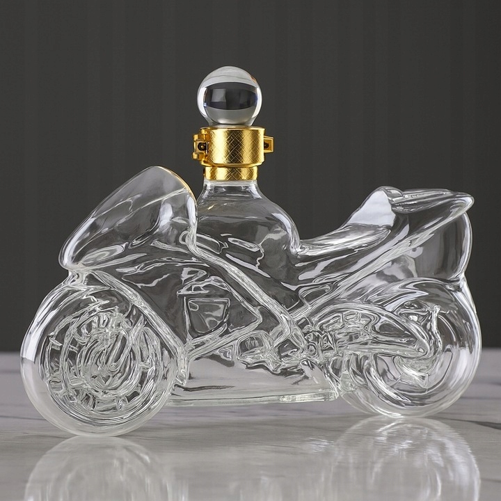 Karafka Do Whisky Wódki Wina W Kształcie Motocykla 500ml Na Prezent Motor