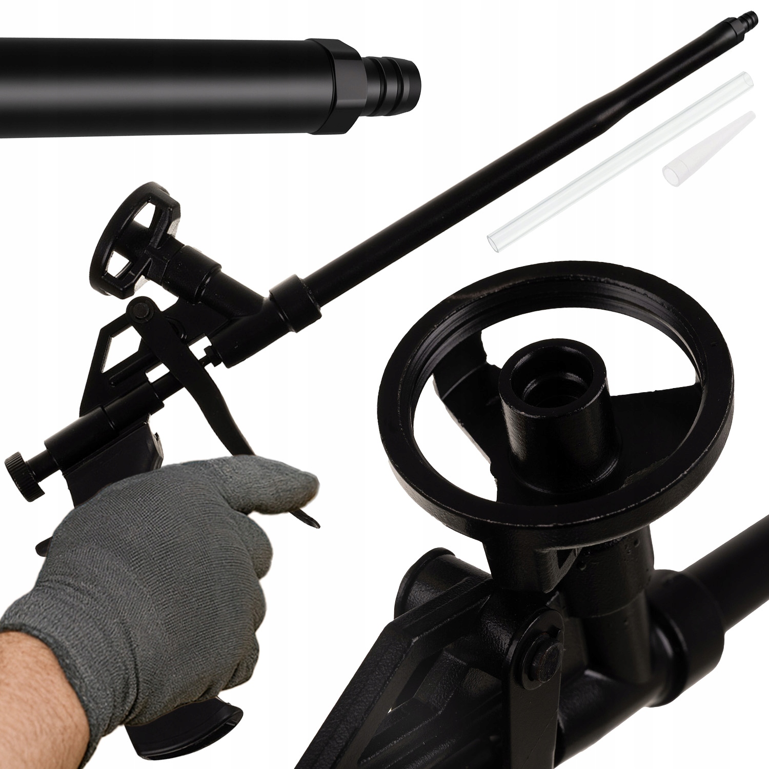 Pistolet Do Pianki Montażowej Metalowy Z Regulacją Piany Montażu Metal