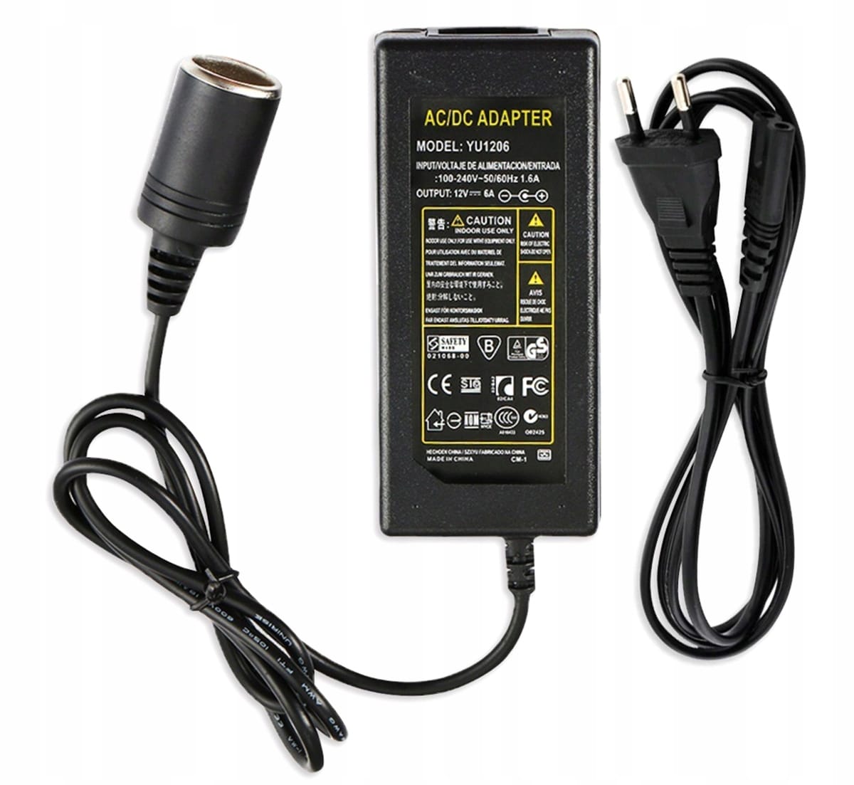 Przetwornica 230v/12v Reduktor Napięcia Zasilacz Przejsciówka Adapter