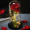 Wieczna Róża W Szkle Led Świecąca Pomysł Na Prezent Walentynki Dzień Kobiet