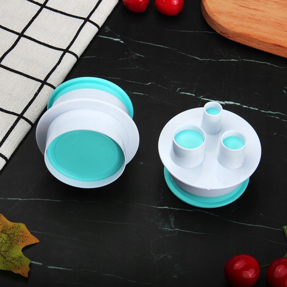 Foremki Wyciskane Kółka 2 szt Formy Do Ciastek Masy Cukrowej