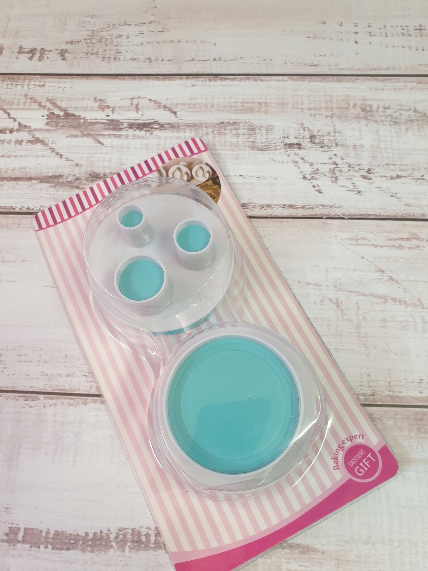 Foremki Wyciskane Kółka 2 szt Formy Do Ciastek Masy Cukrowej