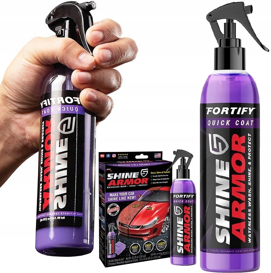 3w1 Polimerowo Ceramiczna Ochrona Lakieru Shine Armor Wosk Ceramiczny Wax