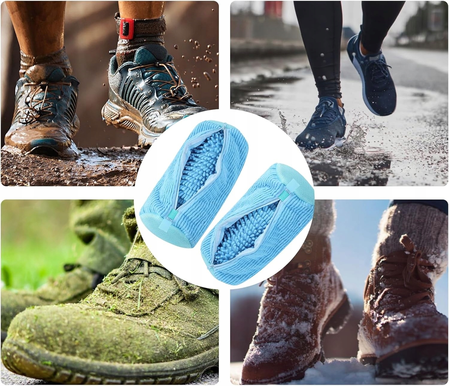 Worek Do Prania Butów Obuwia Pokrowiec Torba Ochronna Do Pralki Mikrofibry