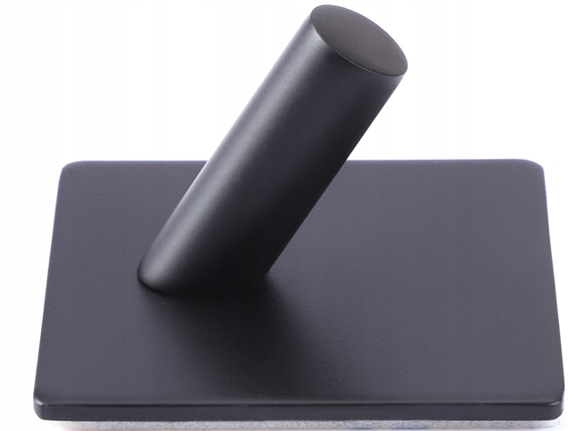 4 X Wieszaki Samoprzylepne Haczyki Uchwyty Łazienkowe Metalowe Czarne 4szt