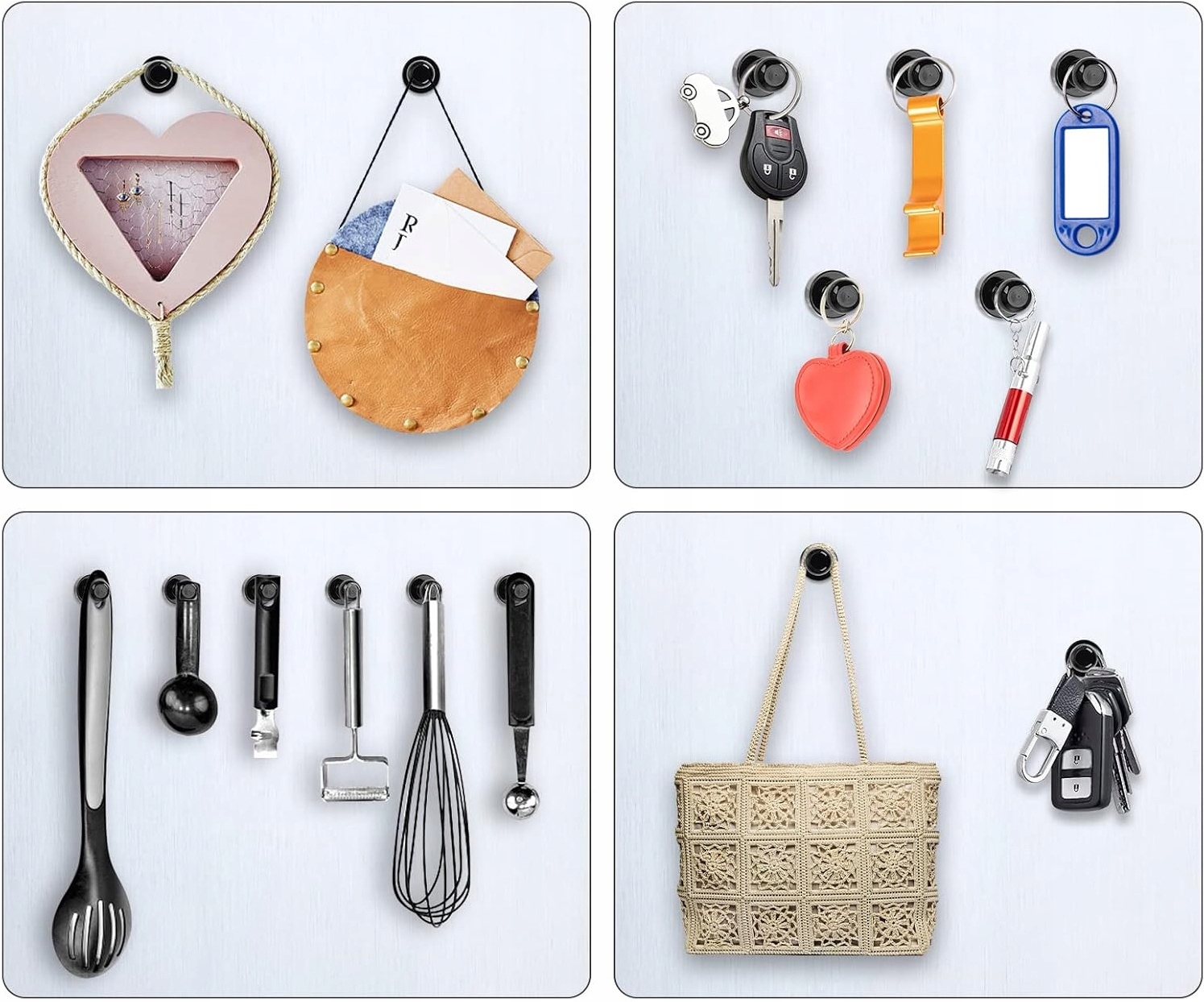 Magnes Na Lodówkę Neodymowy Do Tablicy Pinezka Magnesy Neodymowe Czarne X10