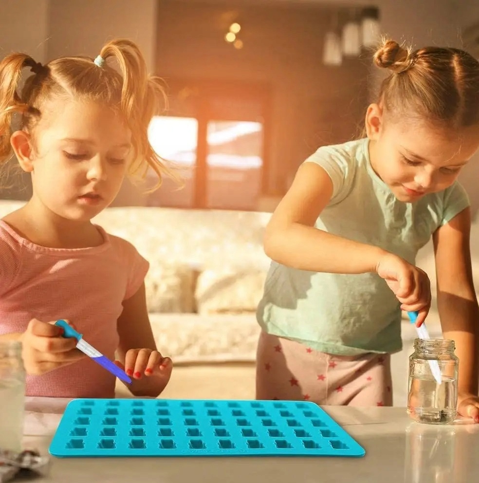 Foremka Silikonowa Na Żelki Misie Miśki Z Pipetą 50 Żelków Żelowe Misie