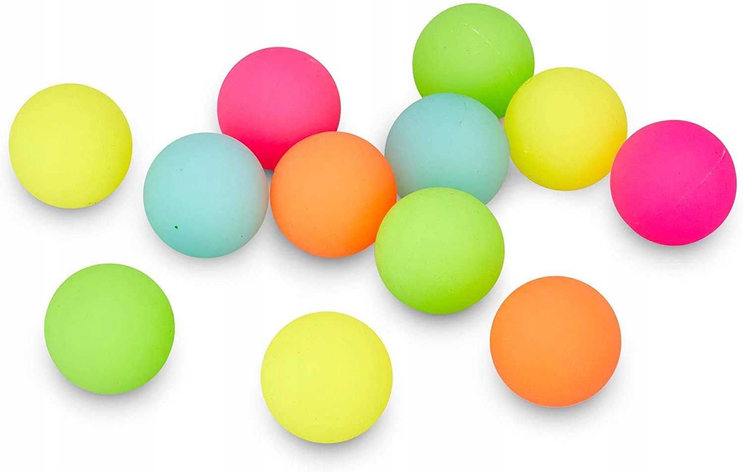 Piłka Gumowa Piłeczki Kauczukowe Skaczące Gumowe Duże Piłka Słoik 24szt