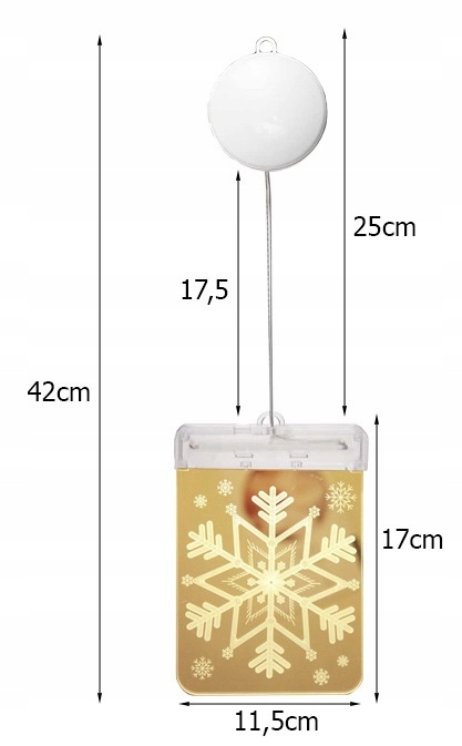 Witraż Led 3d Na Okno Drzwi Ozdoba Lampki Świąteczne Lampka Gwiazdka Led